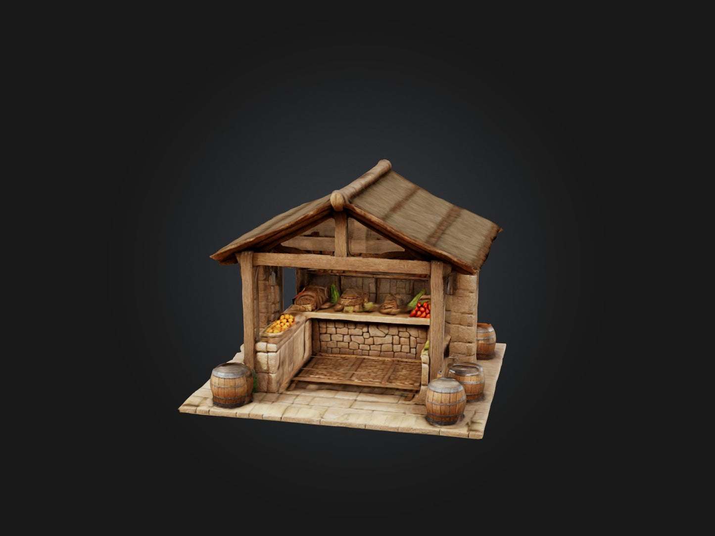 Wooden Clay Model 3D model