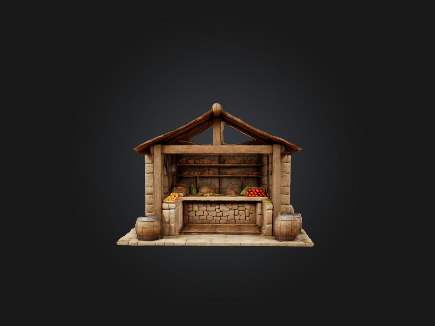 Wooden Clay Model 3D model