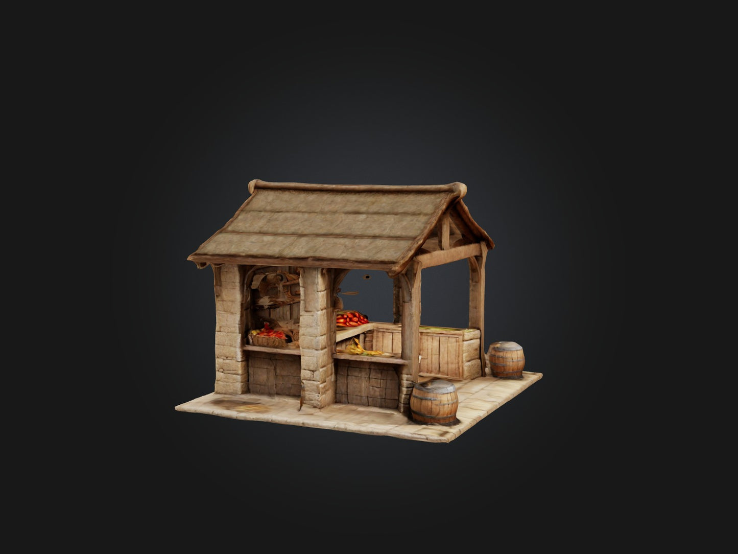 Wooden Clay Model 3D model