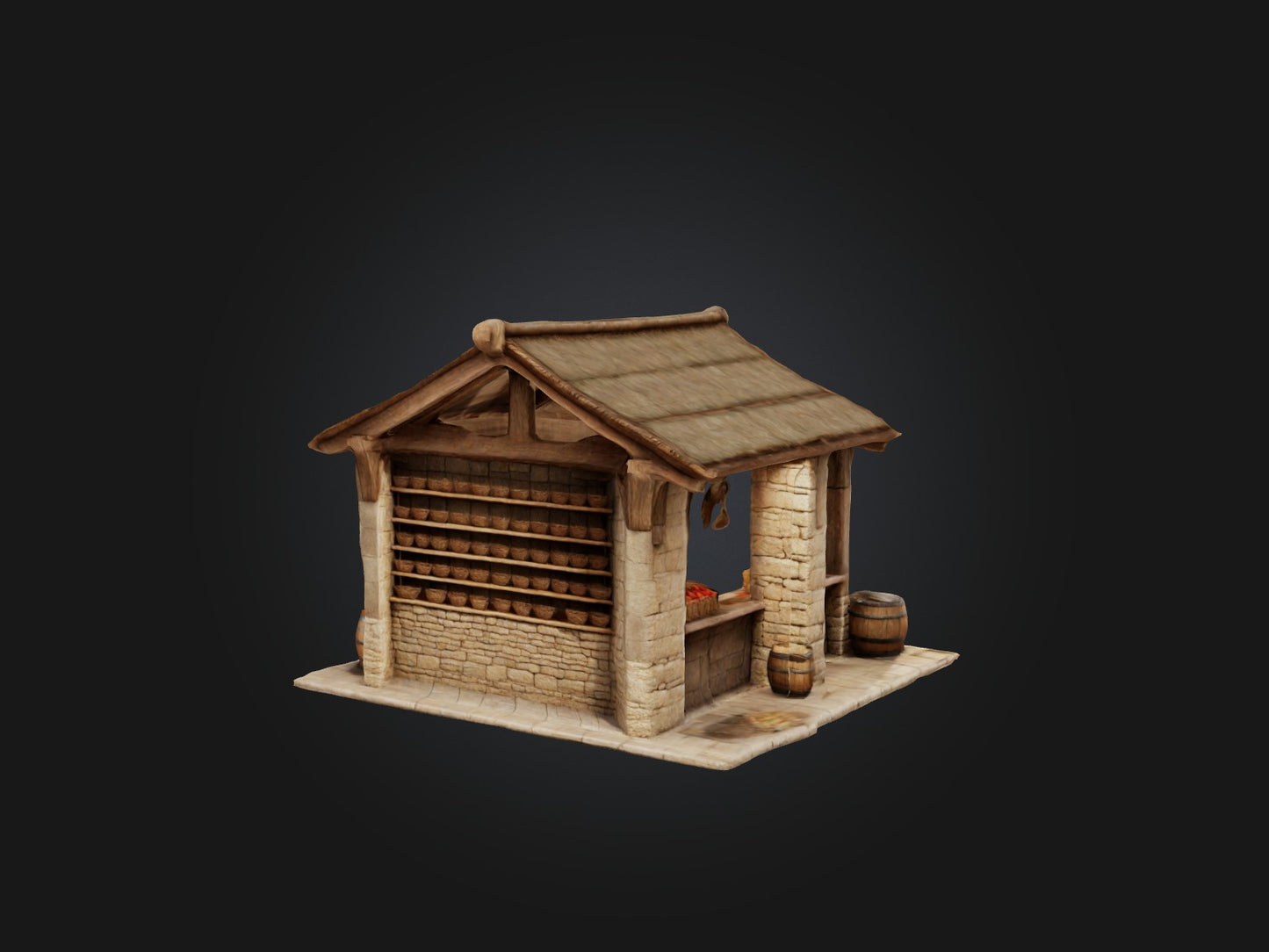 Wooden Clay Model 3D model