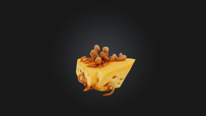 3D model Wormy Cheese VR / AR / low-poly