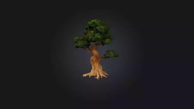 3D model Yew Tree Model VR / AR / low-poly