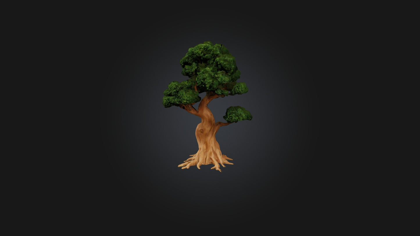 3D model Yew Tree Model VR / AR / low-poly