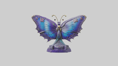 3D model ystic Butterfly statue model VR / AR / low-poly