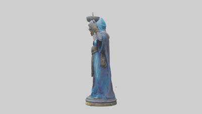 3D model ystic Sorcerer statue model 2 VR / AR / low-poly