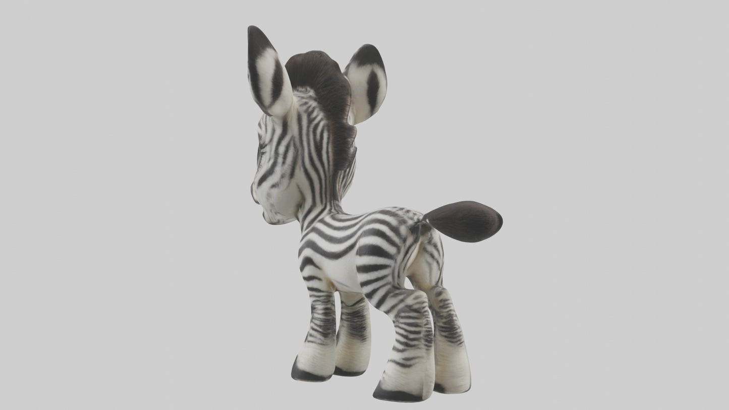 Zebra Foal Model  3D model