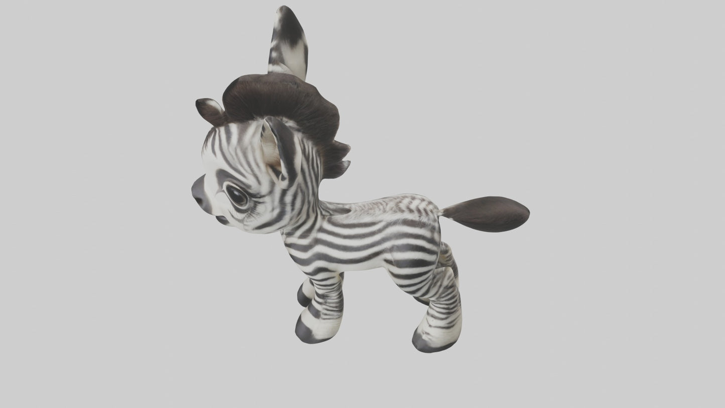 Zebra Foal Model  3D model