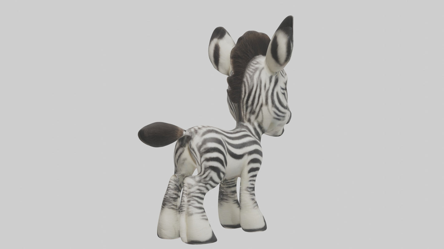 Zebra Foal Model  3D model