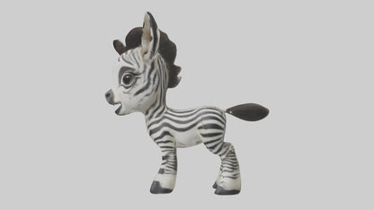 Zebra Foal Model  3D model