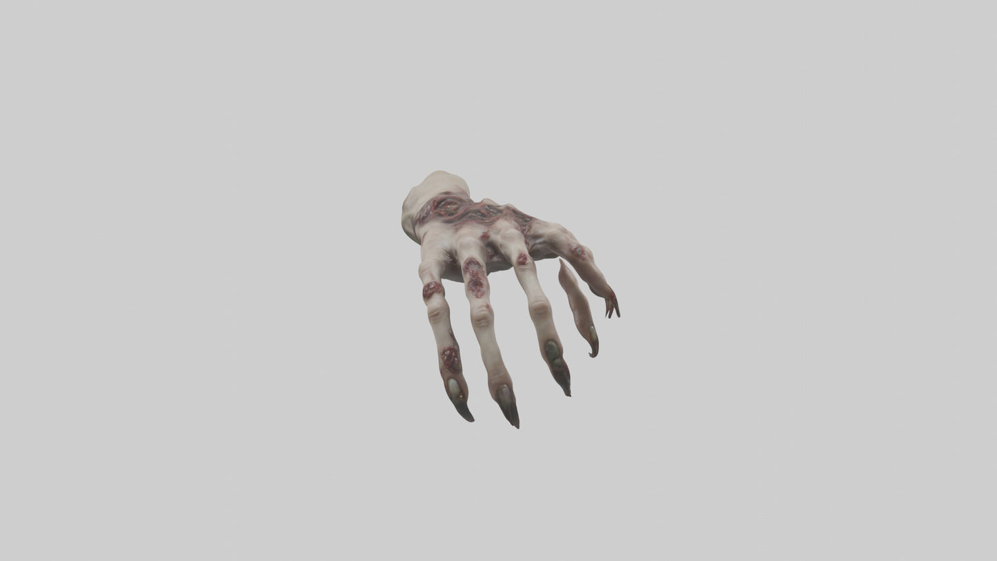 Zombie hand Model 3D model