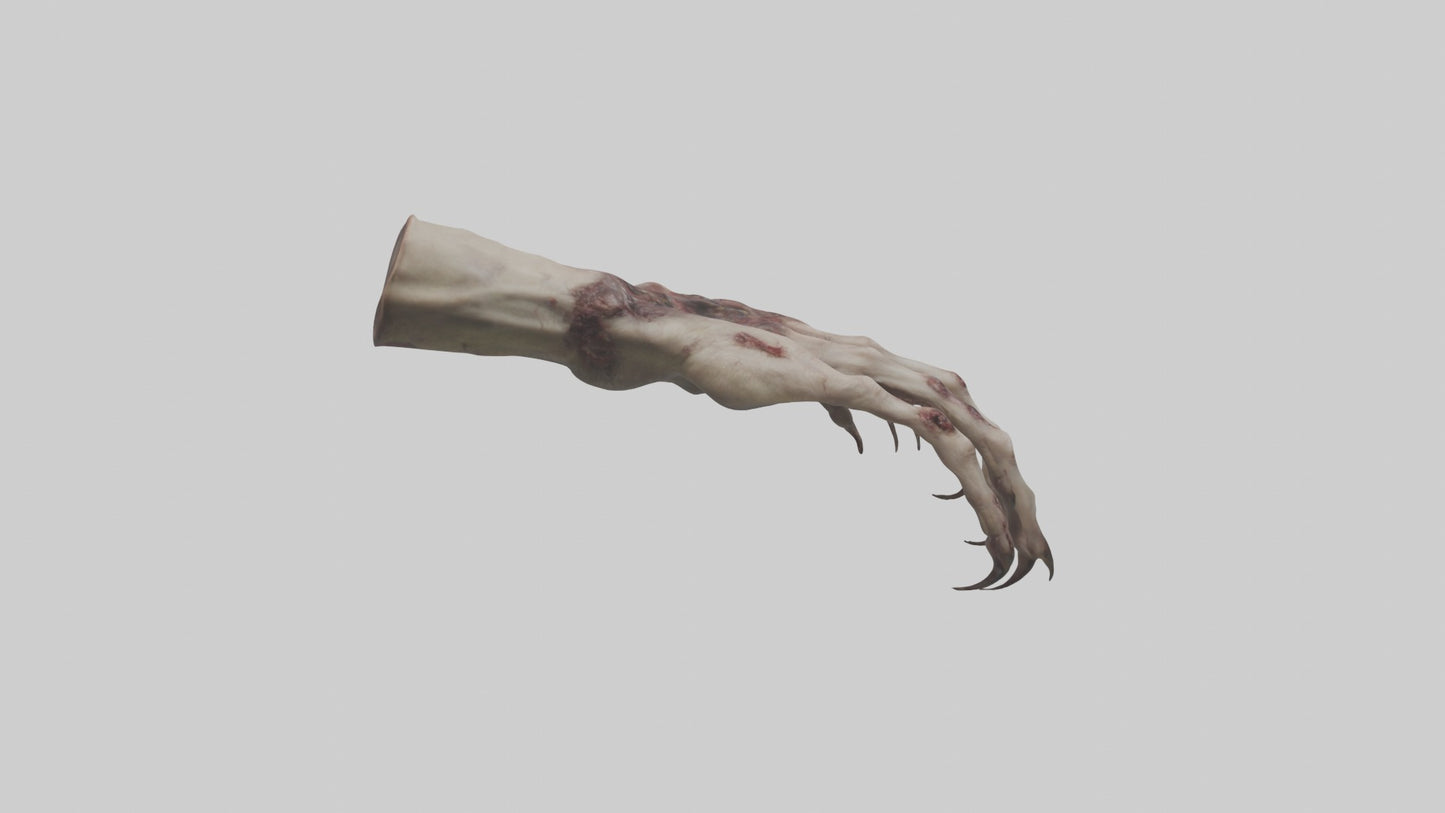 Zombie hand Model 3D model