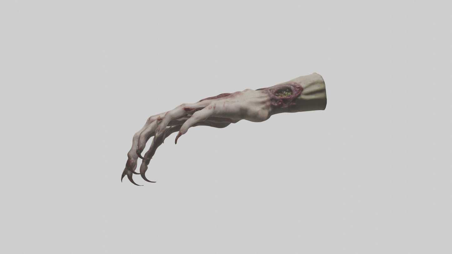 Zombie hand Model 3D model
