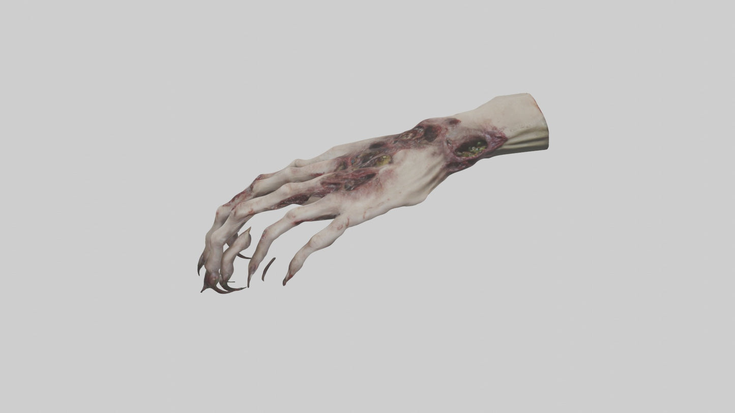 Zombie hand Model 3D model