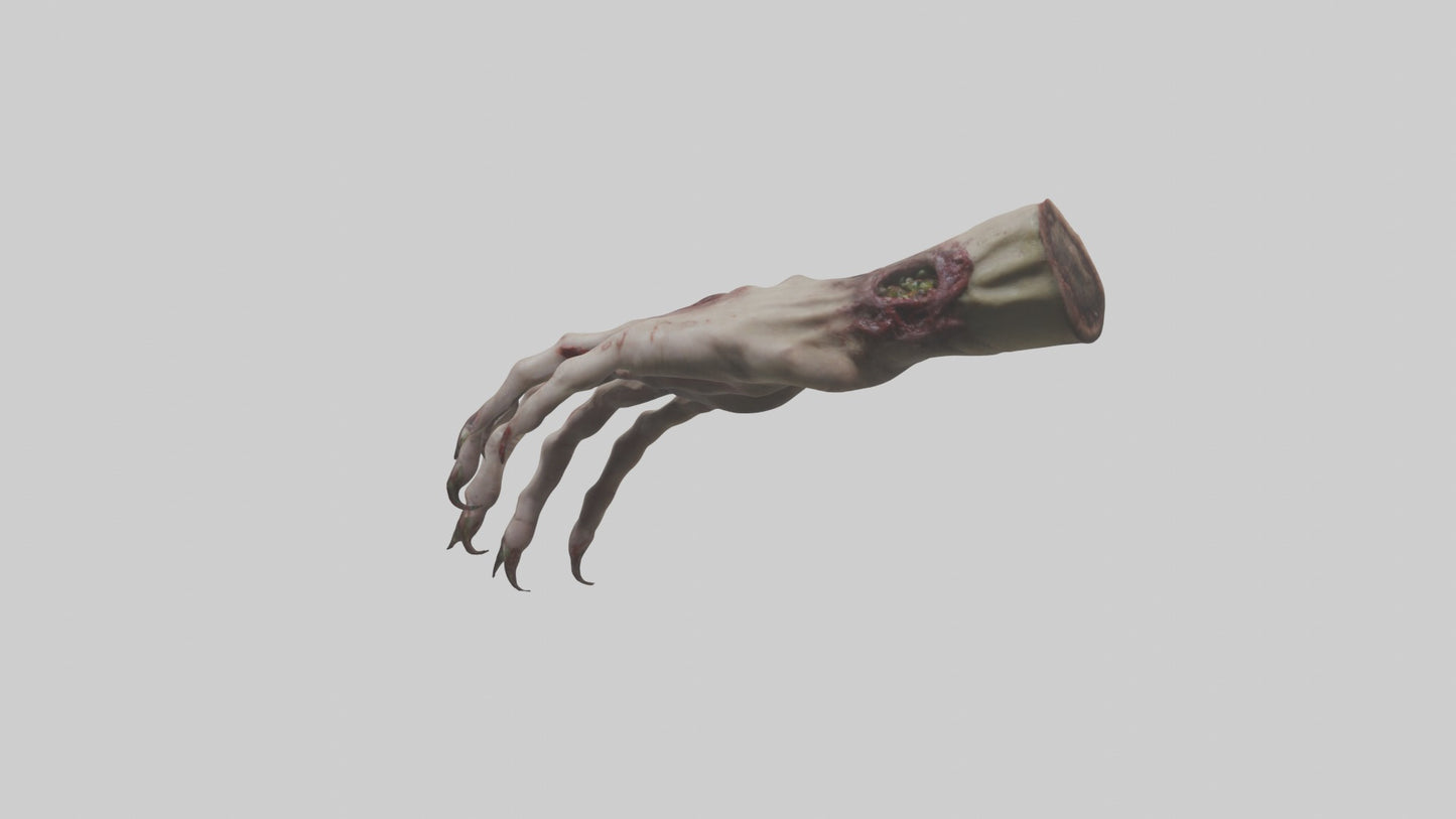 Zombie hand Model 3D model